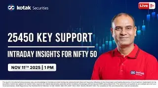 🔴 [Live] Intraday Insights for Nifty 50 | 25450 Key Support I Nov 11