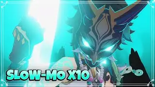 Xiao in 1000% Slow Motion animation - Genshin Impact