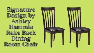 Signature Design by Ashley Hammis Rake Back Dining Room Chair
