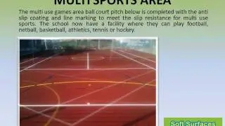 Polymeric multi sports area