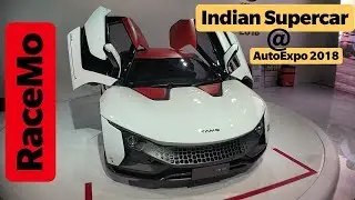 RaceMo at AutoExpo 2018 | TaMo RaceMo Electric supercar from India | covered by Vinay Kapoor