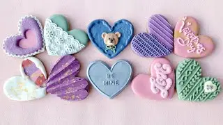 🌹10 Valentine’s Day Cookies~Satisfying Cookie Decorating with Royal Icing~beginners friendly#cookies