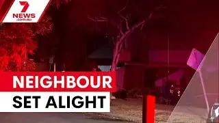Manhunt underway after Bacchus Marsh arson attack | 7NEWS