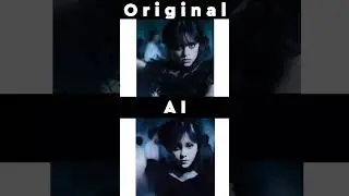 Original vs AI | Wednesday Netflix | The Addams Family #shorts #ai #wednesday #addamsfamily