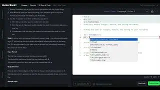 HackerRank Python 30 Days of Code - Day 1: Data Types