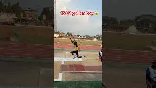 16.09 Triple jump men all India university game champion #shorts #nationalrecord #sports #army