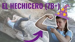 La Pedriza Bouldering | Lucie Allard Crimps HARD on El Hechicero (7B+)