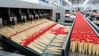 Matchstick Production Line - From Wood to Packaging