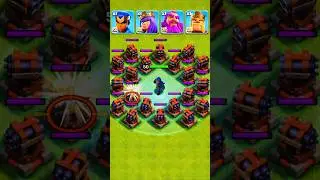 Multi-Cannon VS Max Ground Heros #shorts #coc #clashofclans #maxheros #Multi-cannon #gaming