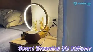 Wood Smart Essential Oil Diffuser Nebulizing Waterless Indoor Quiet Desktop