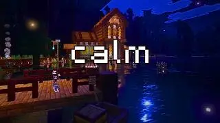 3 Hour Minecraft C418 Music for Sleep & Study | Night Lake Cottage Ambience