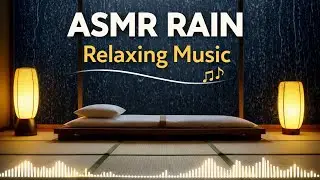 Heavy Rain Sounds for Sleep | ASMR Relaxing Music & Peaceful Ambience
