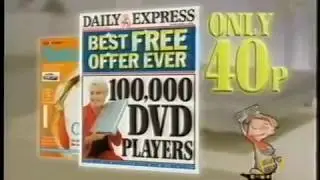 Daily Express 100,000 DVD Players UK 2005 Advert