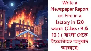 Write a Report on Fire in a Factory in 120 words | Report Writing on Fire Accident