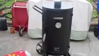 Первое использование вертикальной коптильни Brinkmann Trailmaster