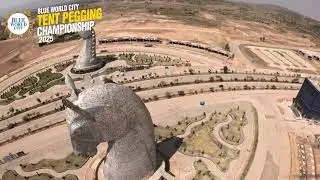 Tent Pegging Championship 2025, alongside the World&rsquo;s Tallest Horse Mascots, at Blue World City