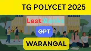 TS Polycet 2025|Govt polytechnic Warangal  last year cut off ranks 2024- 2025|Branch wise ranks