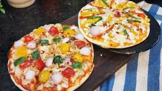 Cheese loaded Veg Pizza Recipe by Readymade Pizza base | Instant Pizza Recipe #ramzanspecial