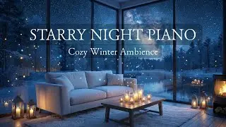 【ピアノBGM】星降る夜の静かな時間 - 疲れた心を癒す冬のピアノ音楽 | Cozy Winter Ambience