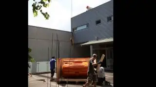 Installing the Lamborghini by Osang Gwon in the Museum_BSSM 백순실미술관