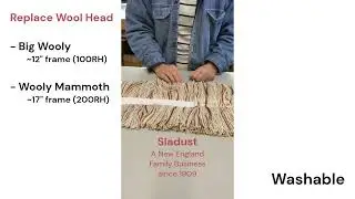 Sladust wool dry mops & hand dusters; the environmentally friendly tools to chase your dust bunnies