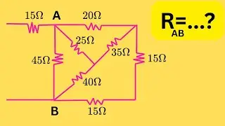 Evaluate the Resistance of R(AB) of Complex Circuits