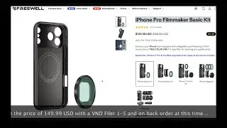 Чехол Freewell, Moment, PolarPro с ND или VND-фильтром! Какой чехол и VND-фильтр выбрать для iPho...
