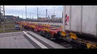 Bruchsal Vectron mit habiins, habbins, hbbillns Ganzzug 20260210 171404