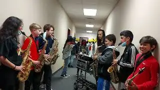 Wertheimer Sax class 2021 end of the year concert.