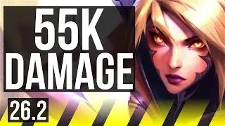 KAI'SA & Pyke vs JINX & Soraka (ADC) | 55K damage | KR Grandmaster | 26.2