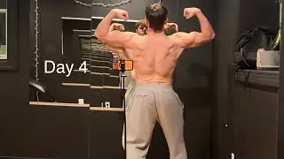 Cutting day 4 - back day pose down