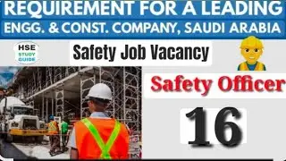  Safety Officer Jobs 2025 | Gulf & Saudi Arabia HSE Jobs | NEBOSH & OSHA Guide2. 