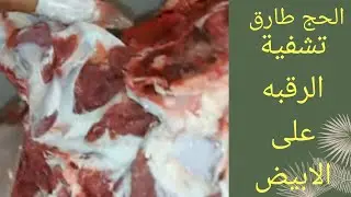 تشفية رقبة العجل على الابيض الحج طارق الفيديو رقم ٧ شغل معلمين