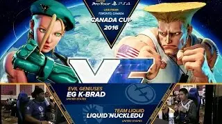 K-Brad (Cammy) vs NuckleDu (Guile) - Top 16 - Canada Cup 2016