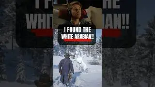 I CANT believe I FOUND the White Arabian in RDR2!! #horses #gaming #rdr2 #fun #popcornandplay
