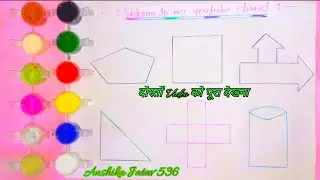 Shape Making Challenge Master Drawing in minutes  #eduction #kids #anshikajatav536 