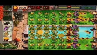 Plant vs zombie level 12 gameplay 