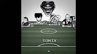 Blue lock x Captain tsubasa - Juventus || anime football edit #shorts #footballshorts #futbol
