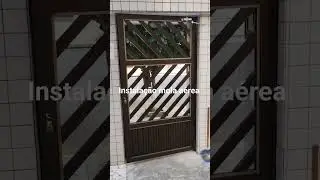 instala&ccedil;&atilde;o mola a&eacute;rea port&atilde;o
