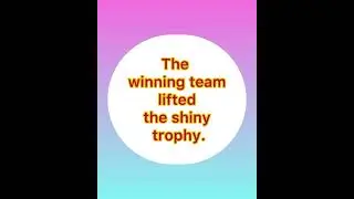 Word of the day&rdquo;Trophy&rdquo;#wordoftheday #learning #english #school #learnenglish #vocabulary #trending