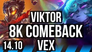 VIKTOR vs VEX (MID) | 8k comeback, 55k DMG, 12/3/17, Legendary | EUW Diamond | 14.10