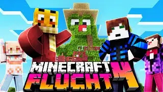 Wir bauen ein BAUMHAUS ☆ Minecraft FLUCHT 4 #40