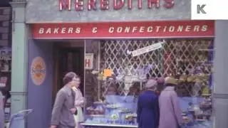 Early 1960s North of England High Street Shops, 16mm UK