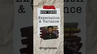 Expectation & Variance Explained in the Easiest Way | Statistics for MA Economics | RSG Classes #rsg