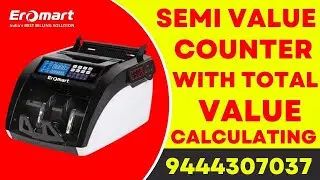 semi value counter cash counting machine with total value calculating #shorts #reels #trending1