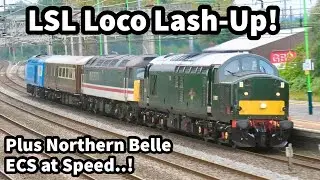 LSL Loco LASH-UP, 67021 & Northern Belle ECS AT SPEED 18/08/23