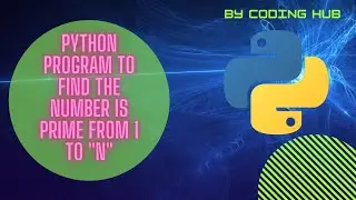 finding prime number from 1 to 
