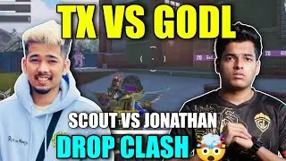 GodL Vs TX Drop Clash 🤯 Scout Vs Jonathan | BGMI Highlights