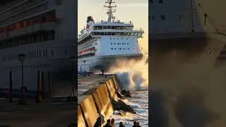 Why Docking a Cruise Ship Is So Risky &ndash; Real Collision Footage! #ShipFacts #MaritimeKnowledge