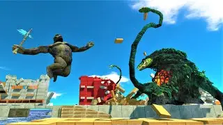 BATTLE OF KAIJU Animal Revolt Battle Simulator monster at the city